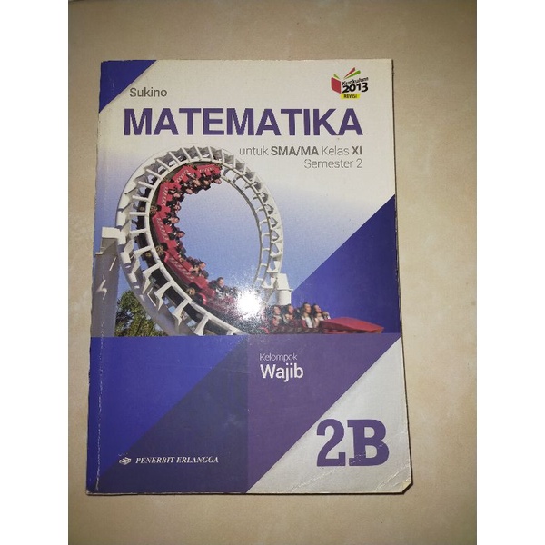 Buku Matematika 2B SMA kelas 11 K13 revisi Erlangga
