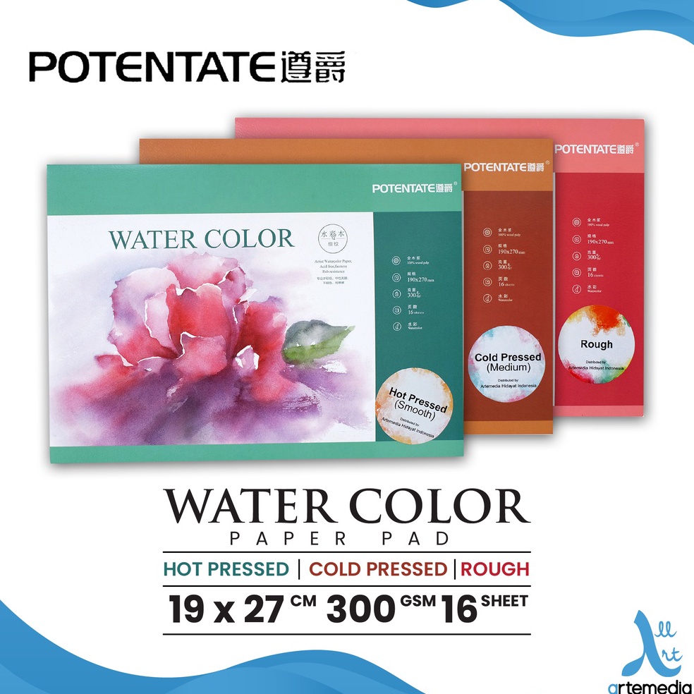 

Buruan Beli Watercolor Pad Potentate 19x27cm Watercolor Paper Block 09Y