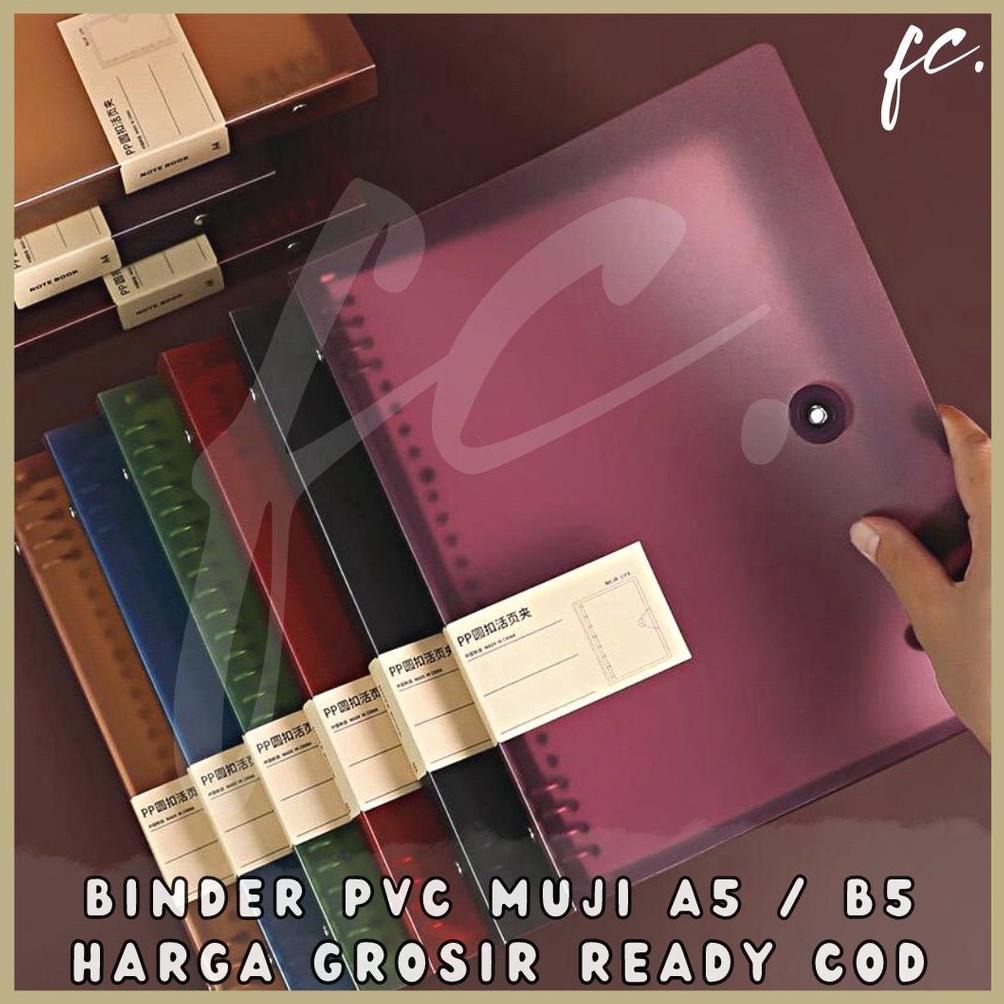 

4.4 sale Buku Binder Kertas File A5 / B5 Transparent Polos Bening Loose Leaf Plastik PVC Tebal Folder Organizer Catatan Notebook Tali Map 8 Ring 26 Lubang Jurnal Scrapbook DIY Aesthetic Muji Miniso Alat Tulis Kantor Anak Sekolah Kuliah Impor Harga Grosir