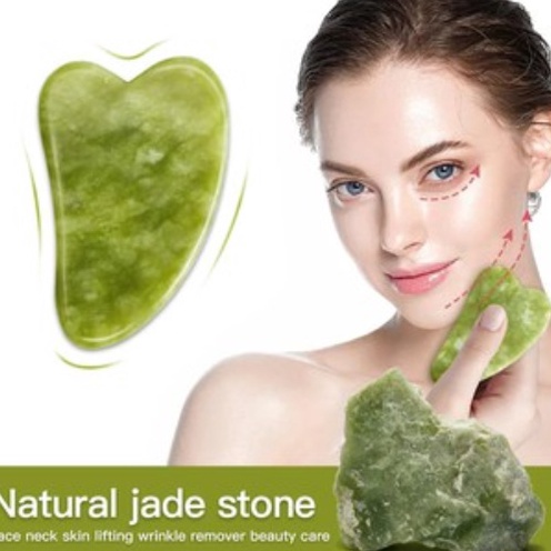 Keren abis JADE GUASHA BATU JADE ROLLER GIOK GUA SHA ASLI ALAMI MASSAGE