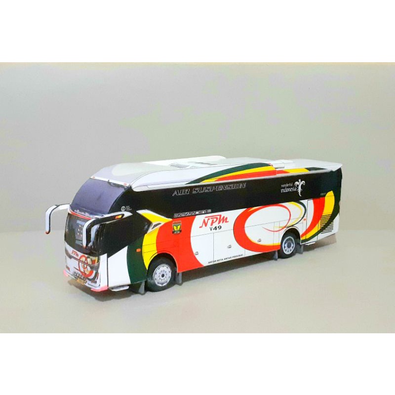Miniatur Papercraft Bus NPM. SR2 HD Prime
