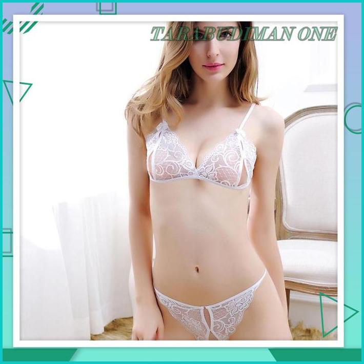 WANITA LINGERIE SEXY MINI OPEN BIKINI TRANSPARAN RENDA G STRING SET BABYDOLL 3A129 BEST PRODUK 