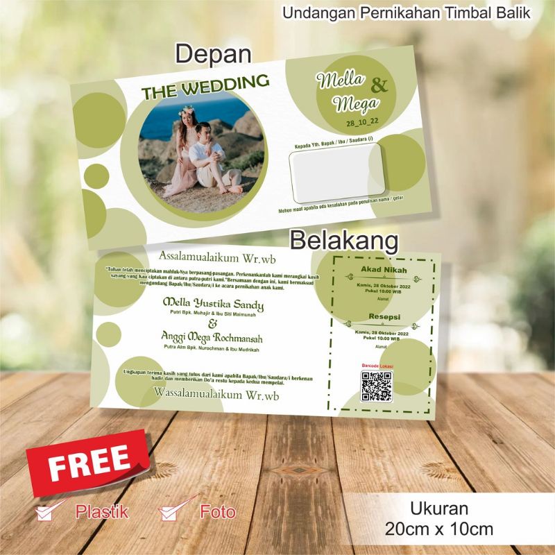 UNDANGAN PERNIKAHAN 1 LEMBAR E - UNDANGAN