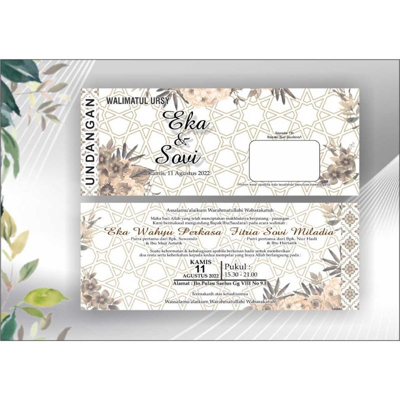 UNDANGAN WALIMATUL URSY - UNDANGAN