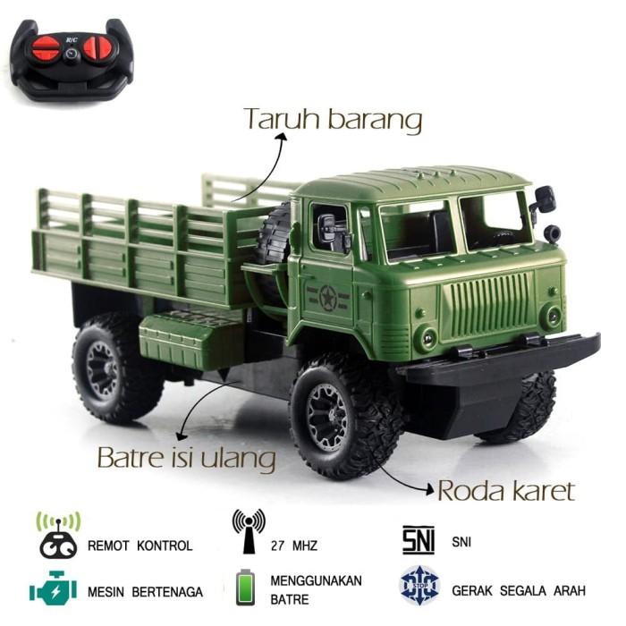 MAINAN MOBIL REMOT KONTROL RC TRUK MILITER