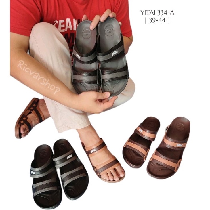 Sandal Slop Yitai 334-A/Sandal Slop Pria/Sandal Karet Pria/Sandal Selop Pria/Sandal Pria/Sandal Kare