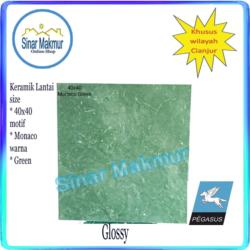 Keramik Lantai 40x40 Monaco Green I (PEGASUS)