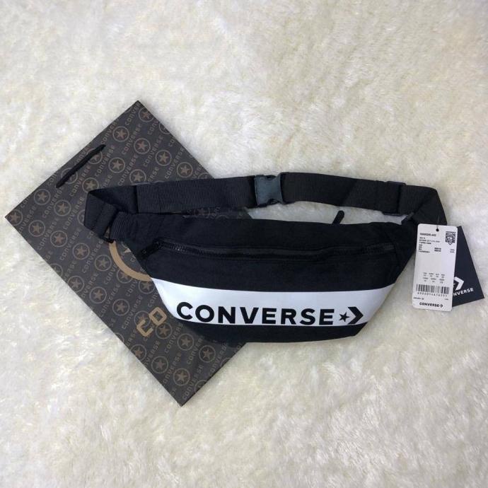 Tas Waistbag Converse Original Black White