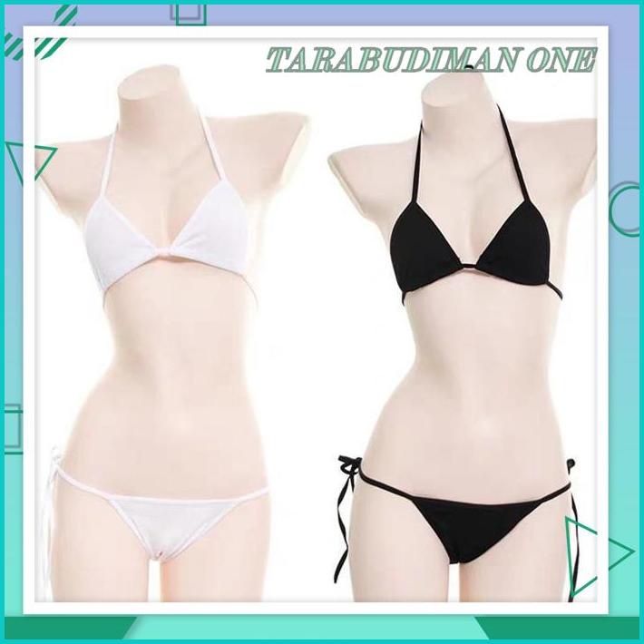 LINGERIE WANITA SEXY BIKINI BABYDOLL BRA THONG SET TALI SEXY BIKINI MINI TIPIS 3B026 HIGHT QUALITY 