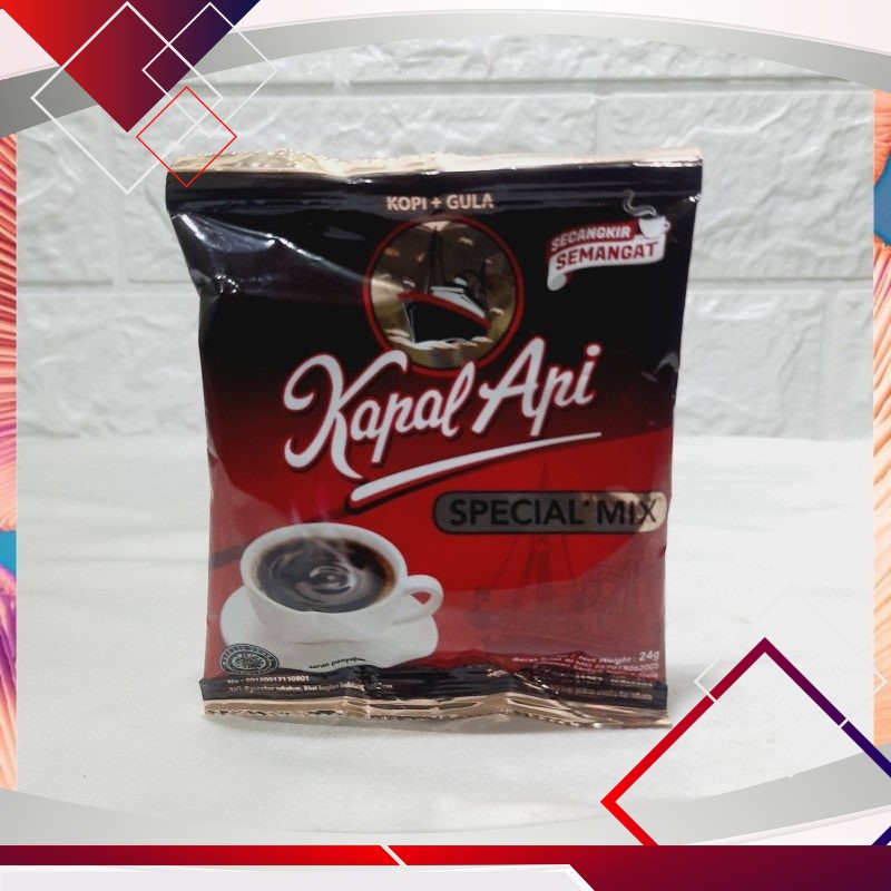 

Kapal Api Special Mix Kopi & Gula 24gr .