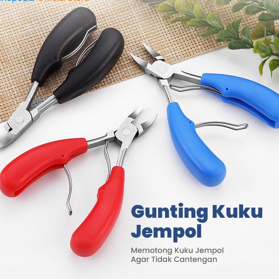 Gunting Kuku Kaki Jempol Anti Cantengan Pemotong Kuku Miring