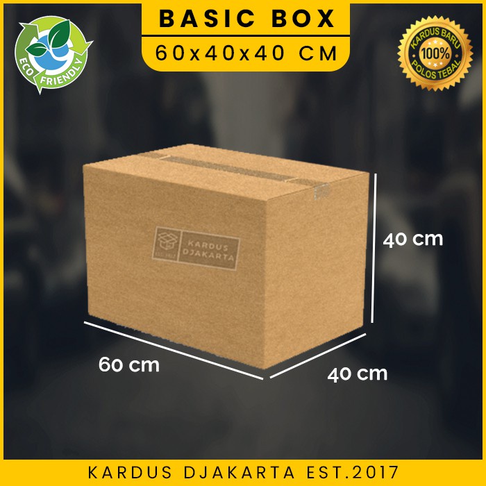 

KARDUS / KARTON BOX BESAR POLOS Uk. 60x40x40 CM