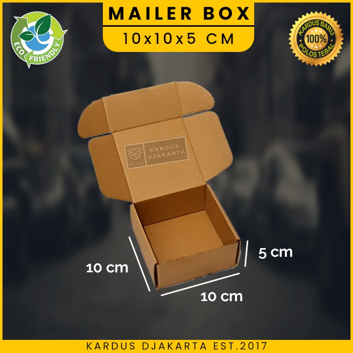 

Kardus / Kotak Box Mailer Die Cut Packing Polos 10x10x5 cm