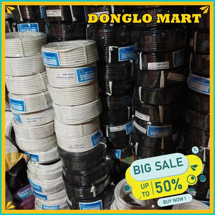 KABEL LISTRIK/AUDIO SERABUT TEBAL TADACOM HYO 2 X 0.75 - 1ROL 45 METER HIGHT QUALITY 