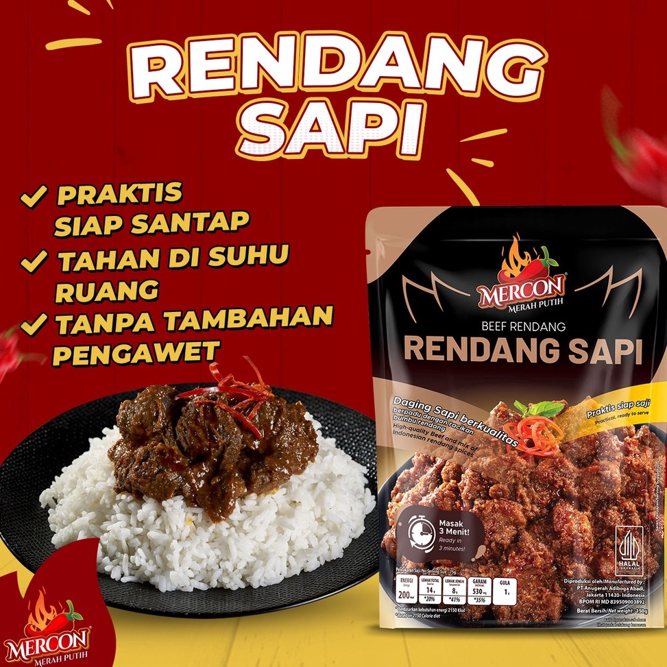 

✲Ready✽ AQTHC Mercon Merah Putih - Satuan || Limited Edition !! Rendang Sapi R51 ☊Kirim Sekarang