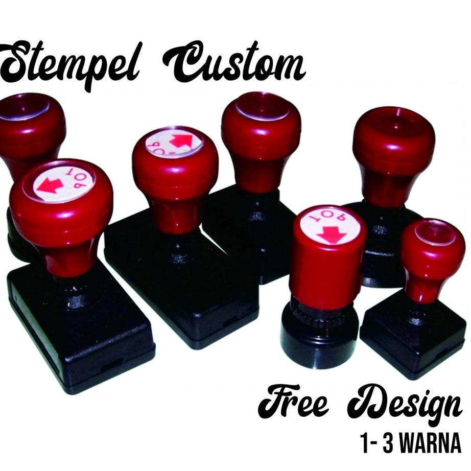 ≛Diskon➥ 7VKIN Stempel Otomatis Design Custom Sesuai Selera | Cap Stampel Nama Logo Perusahaan Lunas