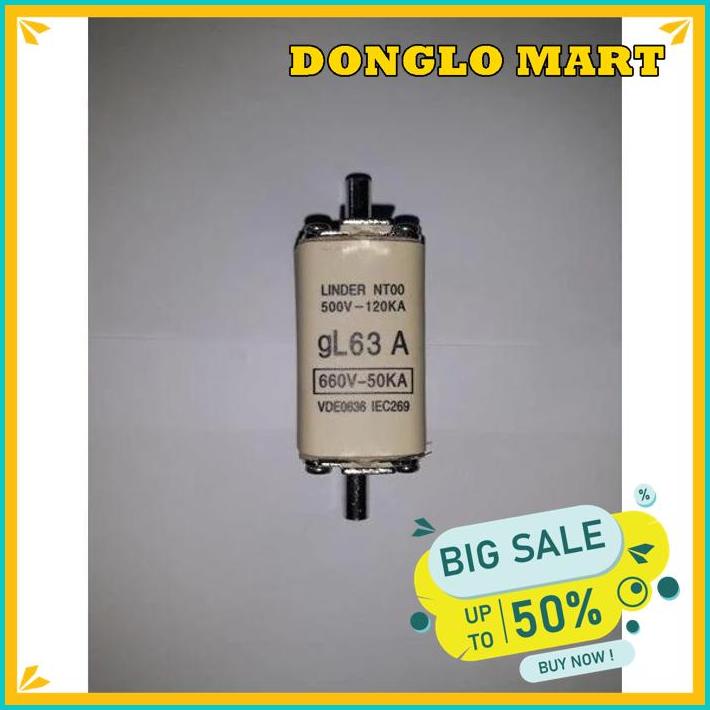 NH FUSE LINDER NT00 16,20,25,32,40,50,63,80,100,125,160 AMPERE EKSLUSIF 