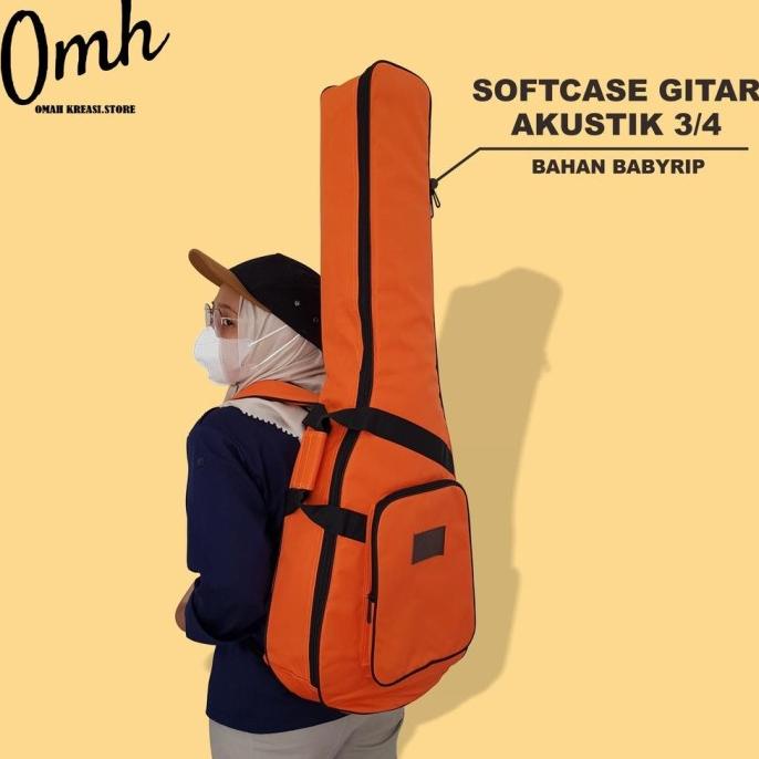 Tas Gitar 3/4 dan Semi Gigbag / Tas Gitar Akustik 3/4 / Softcase Gitar
