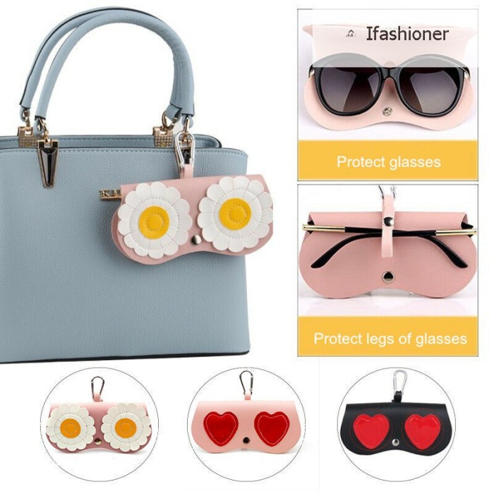 

Terlaris Sunglasses Case Glasses Storage Bag Cute Pu Leather Protective