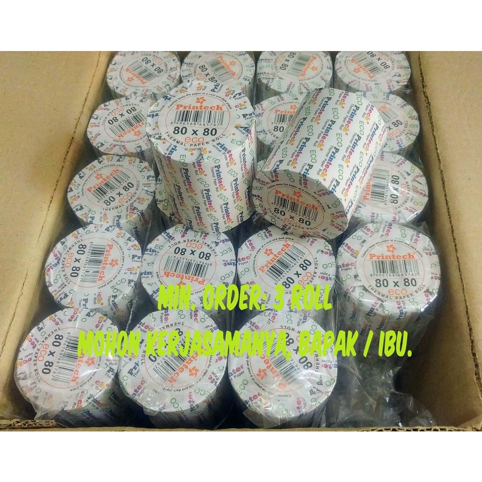 

【Penjualan Terbaik】✅COD Kertas Struk Thermal 80x80 Ekonomis