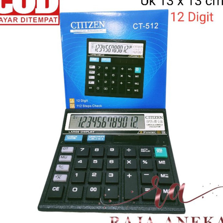 

➵Best Seller➨ KABPU Kalkulator Calculator CLTHZEN CT-512 12Digit Mirip Citizen 512 GITHZEN WARNA WARNI P93 Bestseller