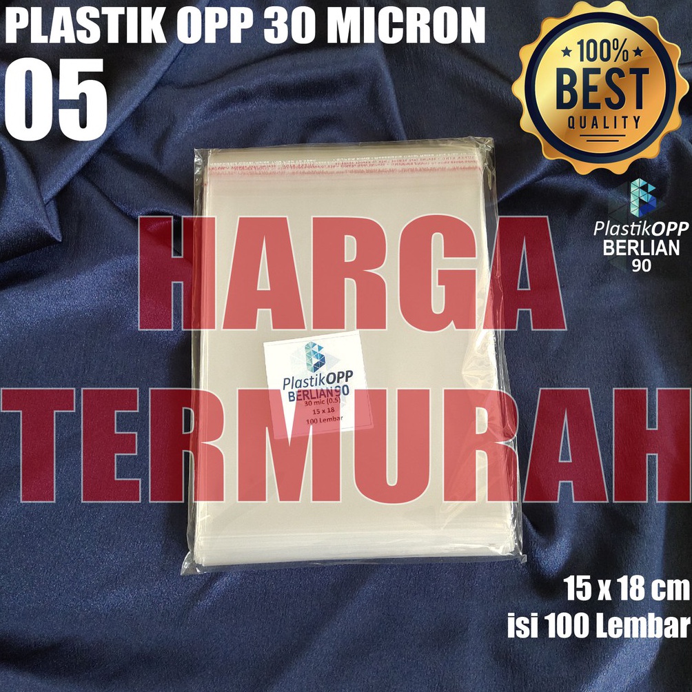 

AC86 15 x 18 cm PLASTIK OPP SEAL TEBAL 30 Micron (0,5) PLASTIK KEMASAN / PLASTIK UNDANGAN 44