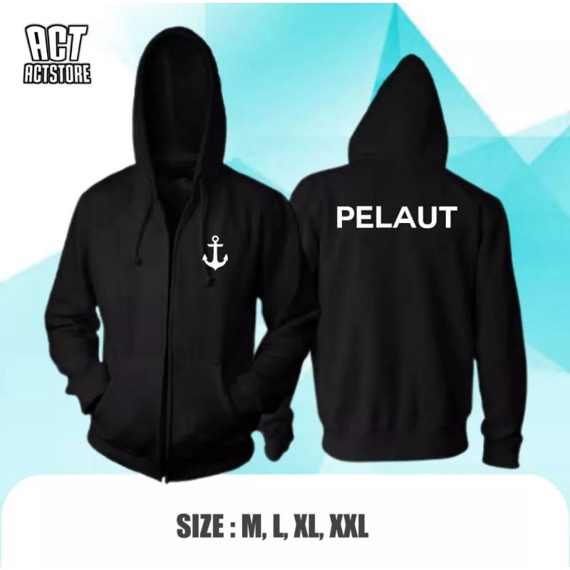 JAKET ZIPPER JANGKAR PELAUT