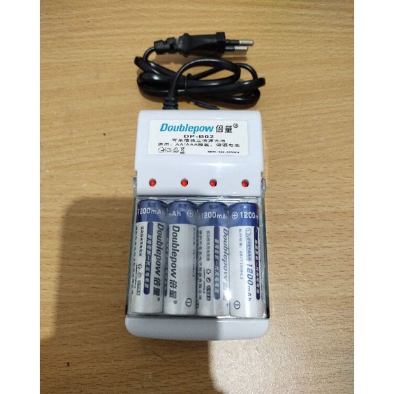 ✰Dijual ✰ ECYOA Battery AA 4 Pcs + Charger - Bisa Di Cas Ulang For Kamera Canon Nikon Sony Olympus S