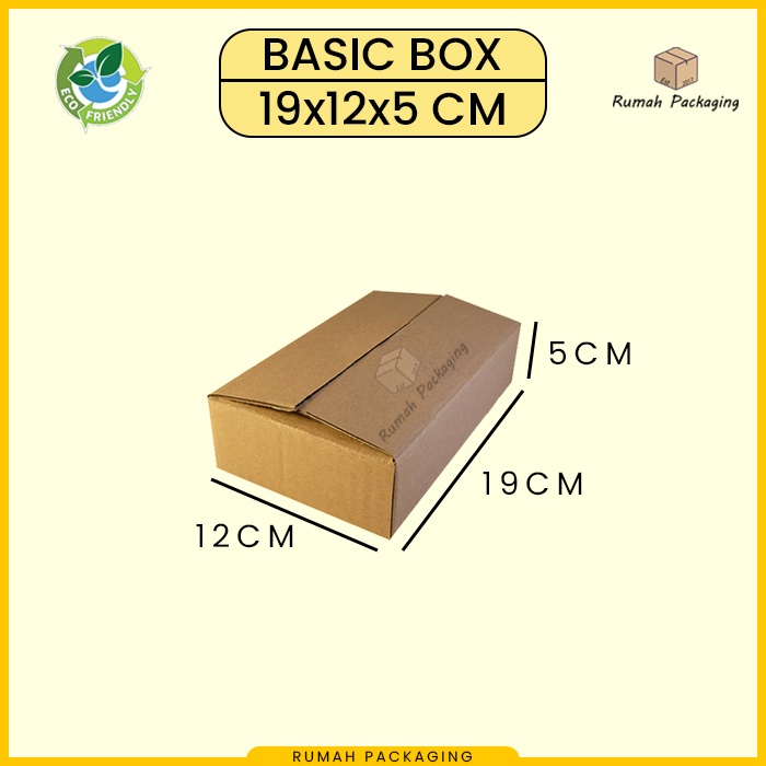

Kardus / Karton Box Packing Polos 19x12x5 cm