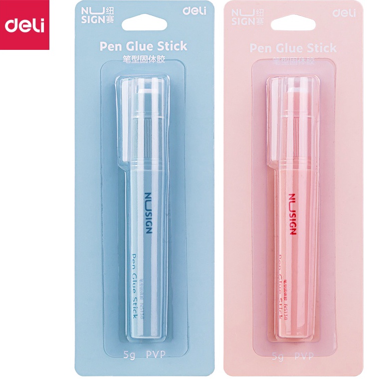 

8.8 Deli Nusign Pen Glue Stick / Lem Stick Berbentuk Pen PVP 5g Warna Pastel NS138