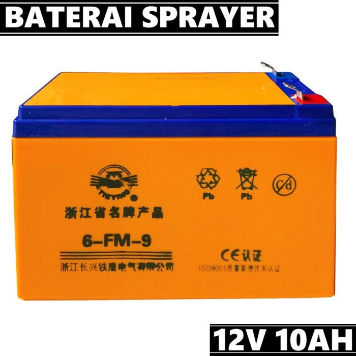 Ready Aki Battere Sprayer Elektrik 12V 10ah Sinleader - Baterai Sprayer