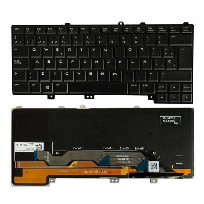 New Spanish Laptop Keyboard For Dell Alienware 13 R1 & 13