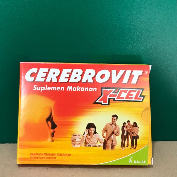 Suplemen Multivitamin Nutrisi Otak Cerebrovit X-Cel 10 kapsul