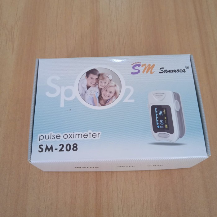 Pengukur Kadar Oksigen Pulse Oximeter Sammora SM-208