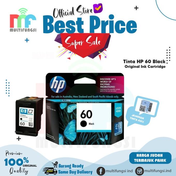 Tinta HP 60 Black For HP D2500 D2530 F4200 F2410