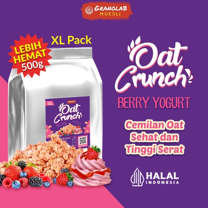 

✽Ready✫➩ MHPjk Granola 500 gr Berry Yogurt Oat Crunch - Granolab Muesli B81 Pasti Murah