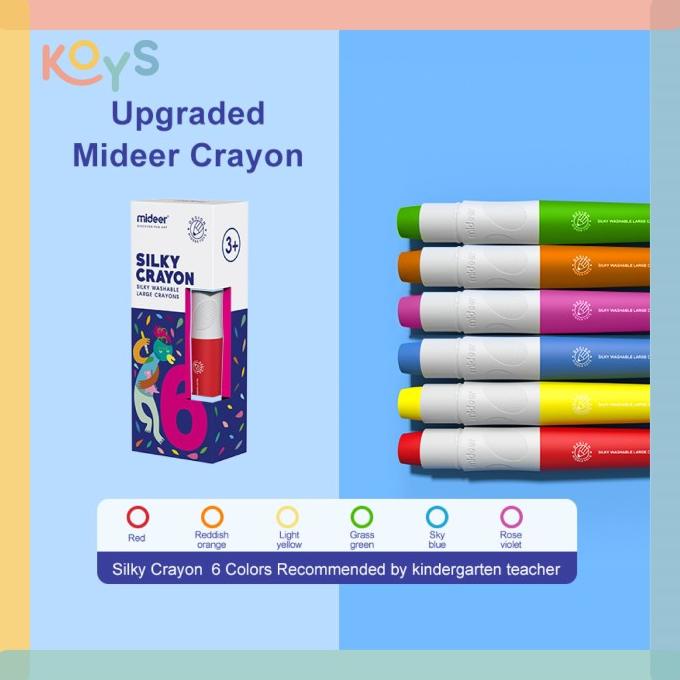 

Washable Silky Crayon | Mainan Edukasi Anak Alat Tulis Gambar | Mideer