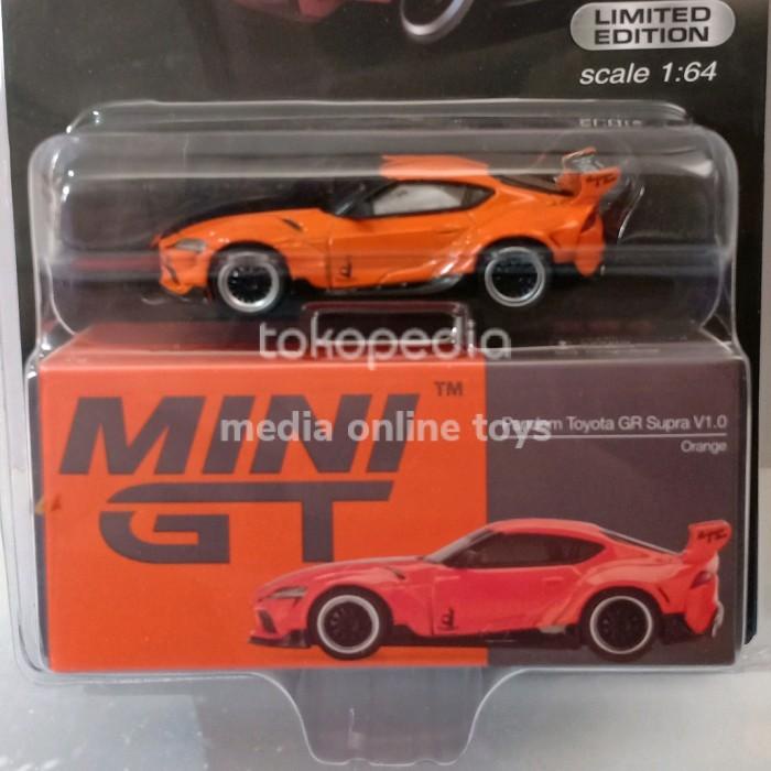 Diecast Mini Gt 1:64 Pandem Toyota Gr Supra V1.0 Orange No.294Mj