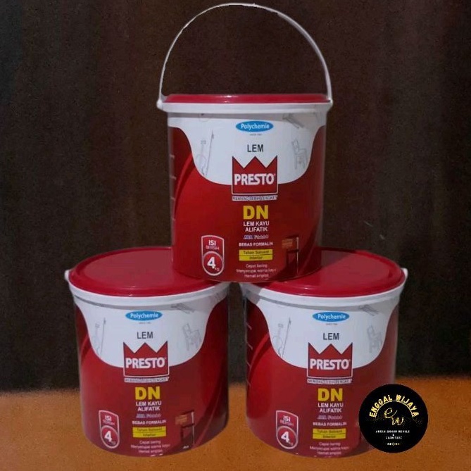 

Murah LEM KAYU PRESTO DN 4kg GALON/EMBER ALIFATIK 0IS