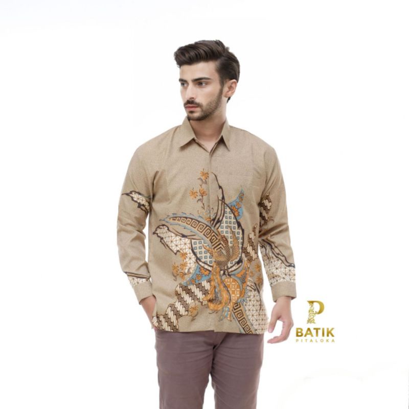 HNW BATIK SEMI SUTRA PRIA LENGAN PANJANG BATIK SEMI SUTRA PRIA BATIK SEMI SUTRA PREMIUM LAPIS FURING