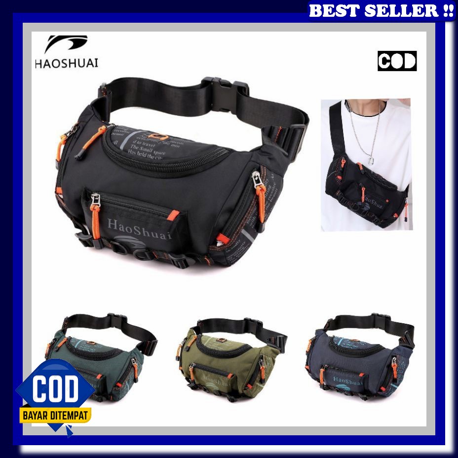 Slempang Murah Sling Bag Distro Lempang Ori Waterproof Kecil Import Anti Air Kulit Besar Tas Selempa
