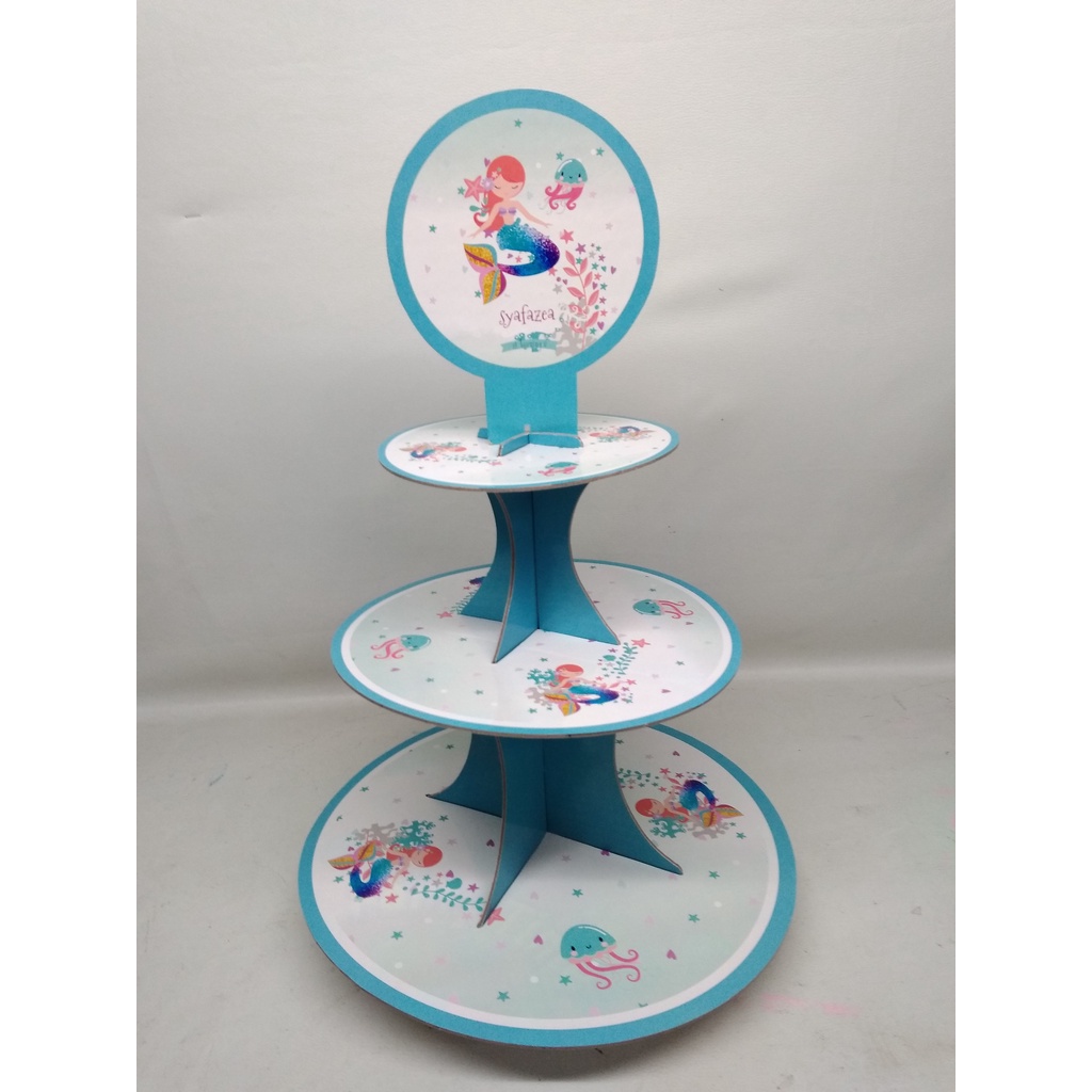 cupcake stand mermaid / cupcake tier mermaid / cupcake stand custom mermaid