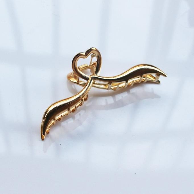 (:(:(:(] jepit rambut besar jedai rambut besar besi gold kuat premium import