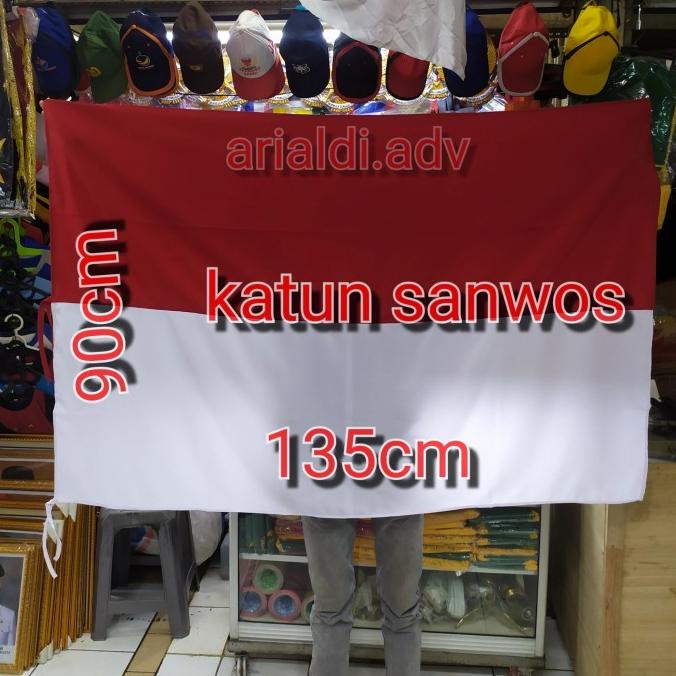 

best produk] bendera merah putih 90 cm135 cm bahan katun kualitas premium