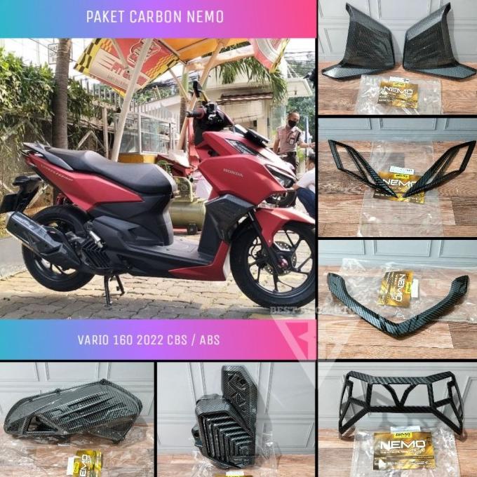 PAKET CARBON NEMO VARIO 160 2021 2022 CBS ABS AKSESORIS VARIO 160 NEW