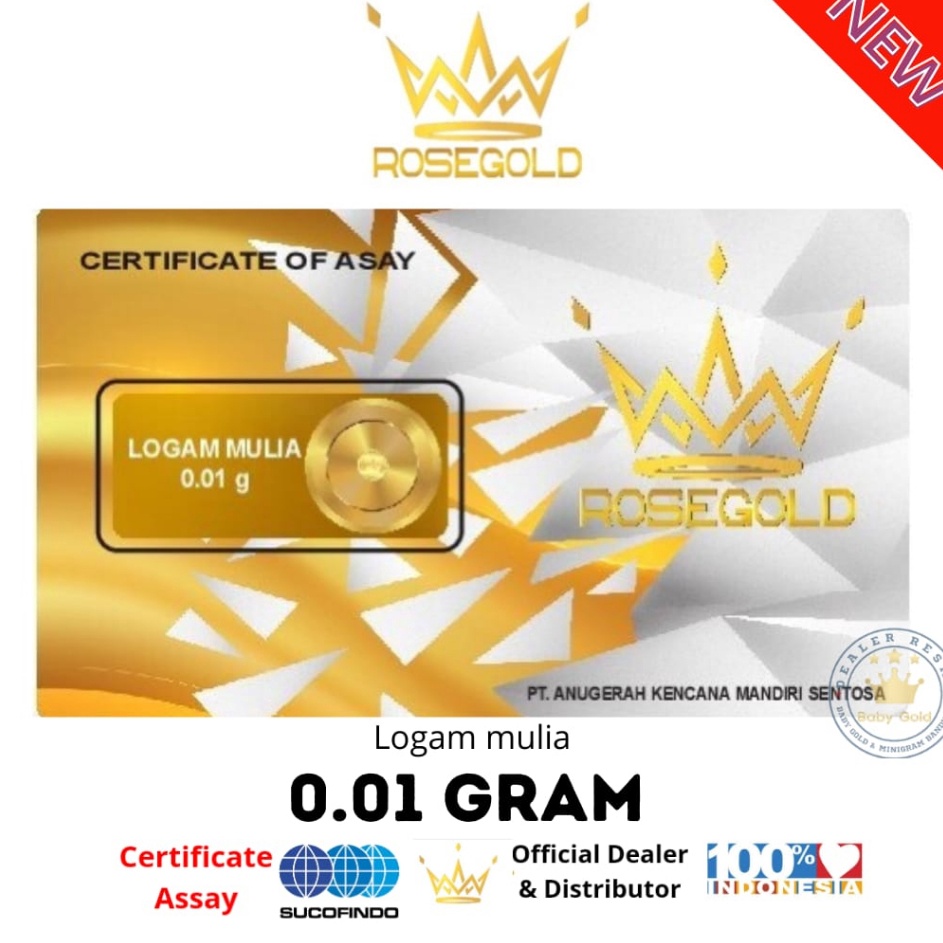 ☊Promo✡☋ YZSCJ ROSE GOLD 0.01 GRAM LOGAM MULIA EMAS MINI F85 ➙Best