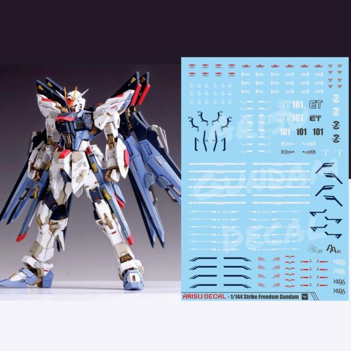 Water Slide Decal Gundam Freedom / Strike Freedom HG RG 1/144