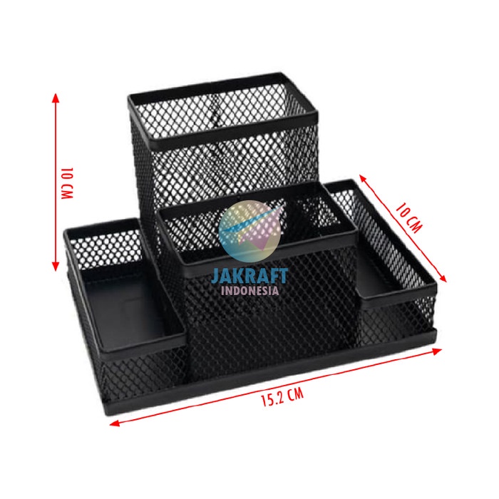 

Bestseller Desk Set Joyko Ds-19 Tempat Alat Tulis Pensil Meja Jaring Jala Besi