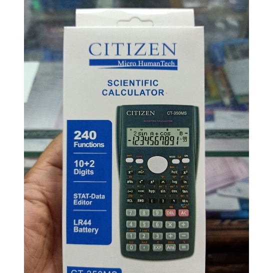 

➩Promo✯➼ FW9DR kalkulator / alat hitung Citizen CT 350 MS Scientific ilmiah B77 Bayar Di Tempat