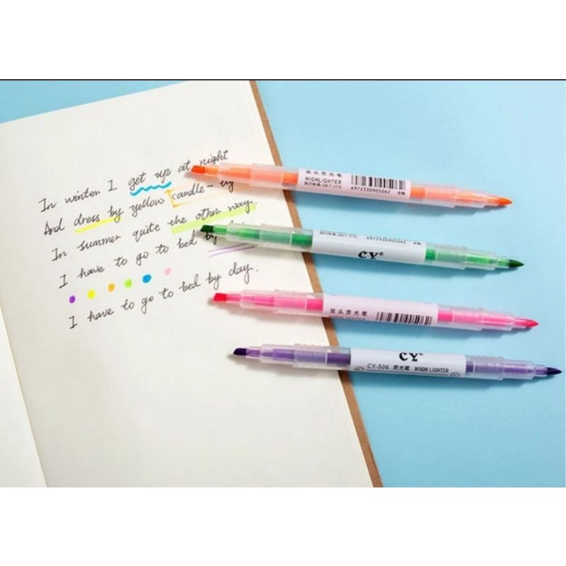 

COD 6PCS Stabilo warna warni 1 SET ISI 6 PCS STABILO WARNA CERAH